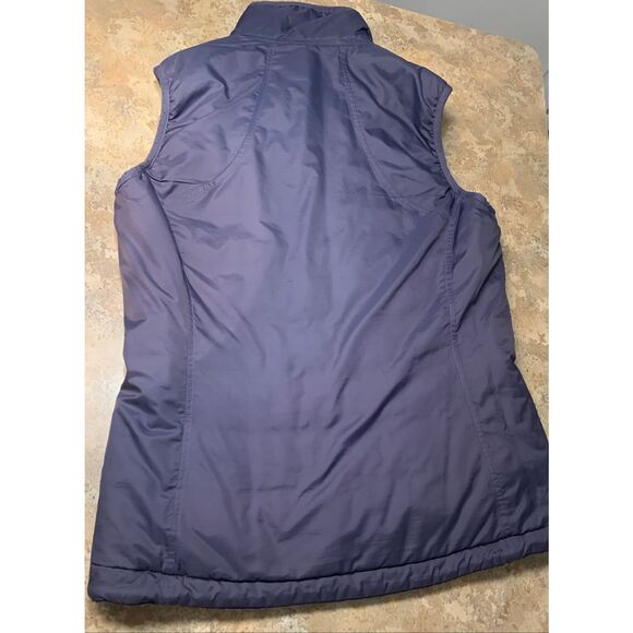 The North Face Purple Mossbud PRIMALOFT Reversible Insulated Jacket Vest sz M - Picture 6 of 9